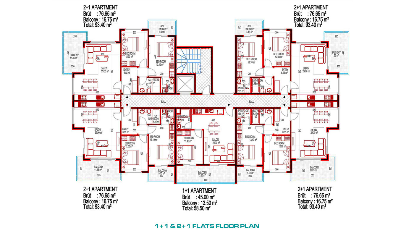 Appartements de Luxe Dans Une Résidence Neuve Avec Piscines à Alanya - 48963