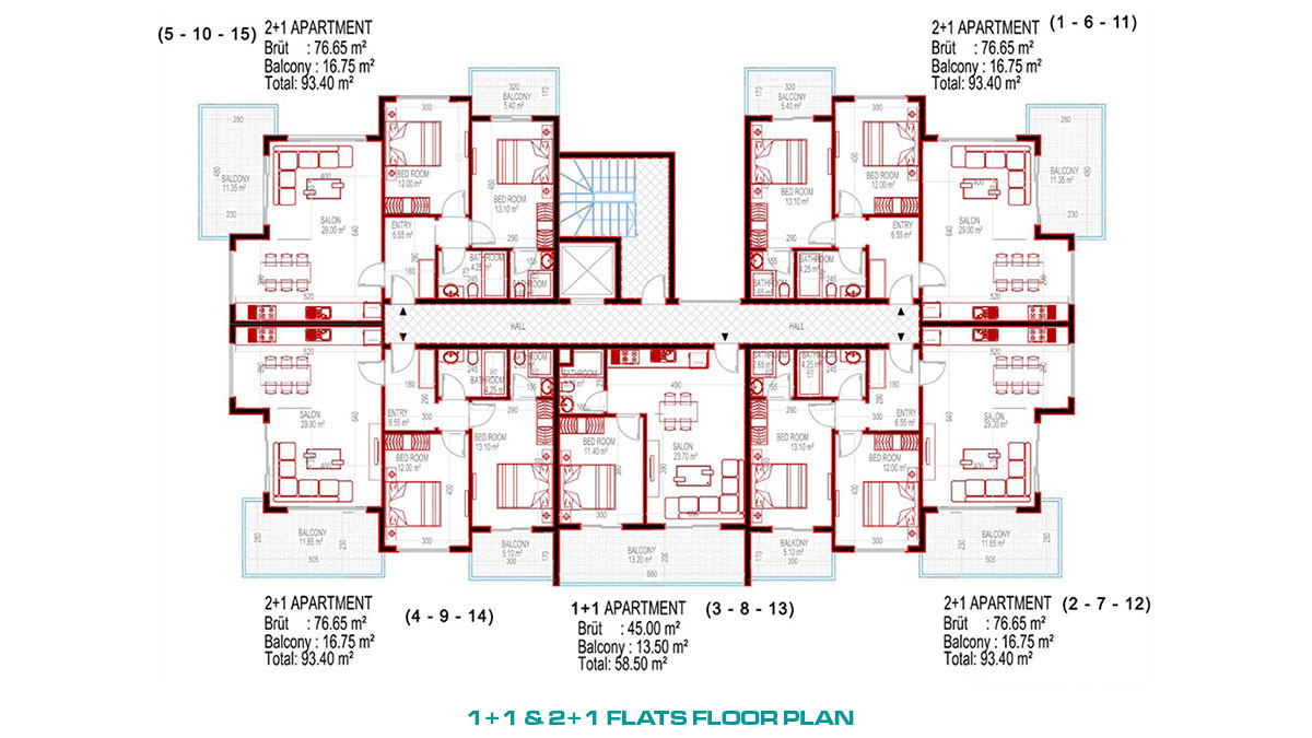 Appartements de Luxe Dans Une Résidence Neuve Avec Piscines à Alanya - 48964