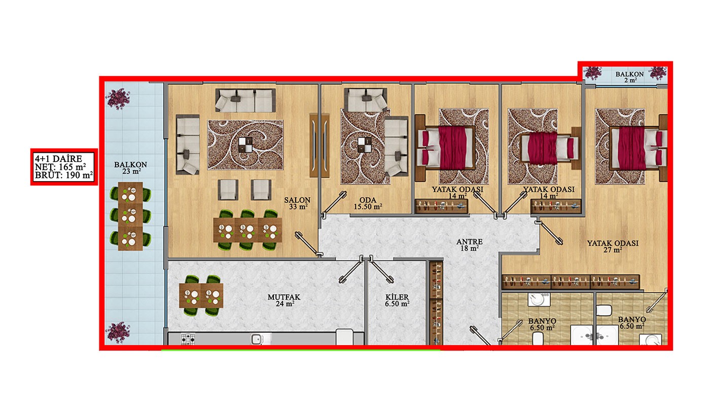 Modern Apartments With Separate Kitchen Close to Amenities in Alanya - 38452