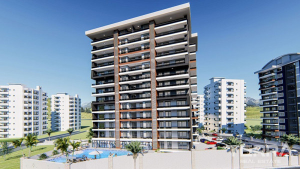 Appartements Modernes Avec Cuisine Séparée à Mahmutlar Alanya