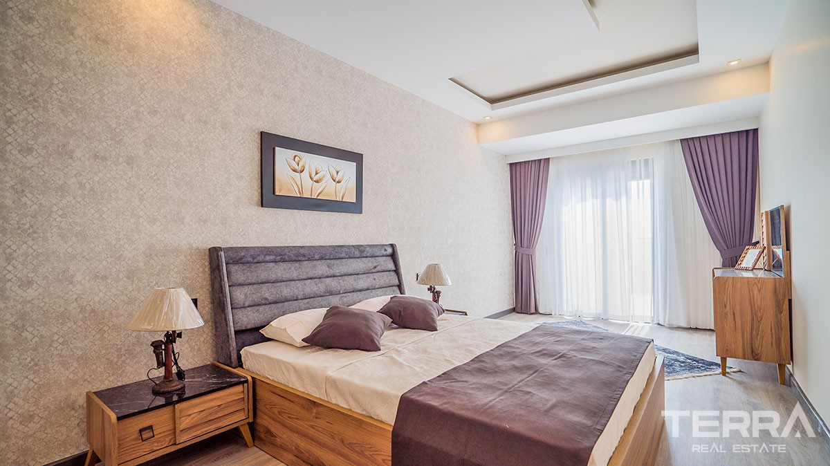 Newly Completed Apartments With Sea and Mountain View in Mahmutlar - 37584