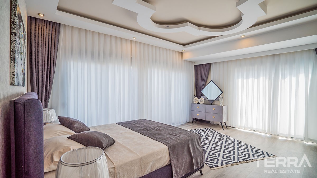 Newly Completed Apartments With Sea and Mountain View in Mahmutlar - 37589