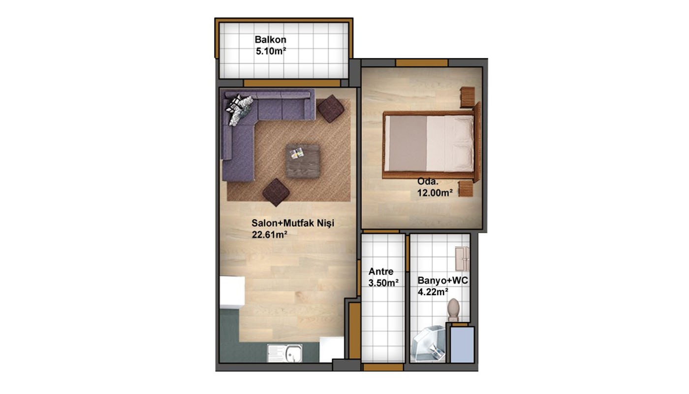 Modern Apartments Close to Metro Station in Istanbul Bağcılar - 37457