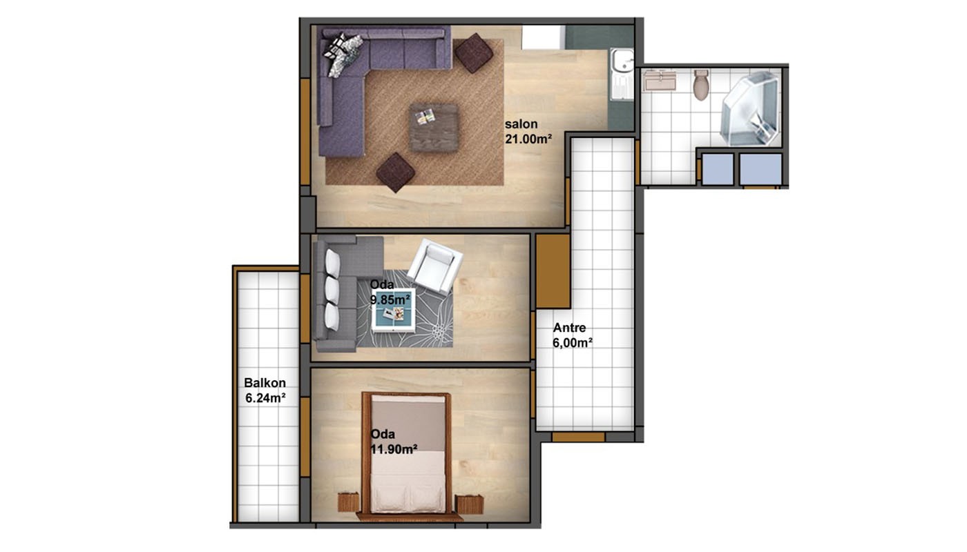 Modern Apartments Close to Metro Station in Istanbul Bağcılar - 37459