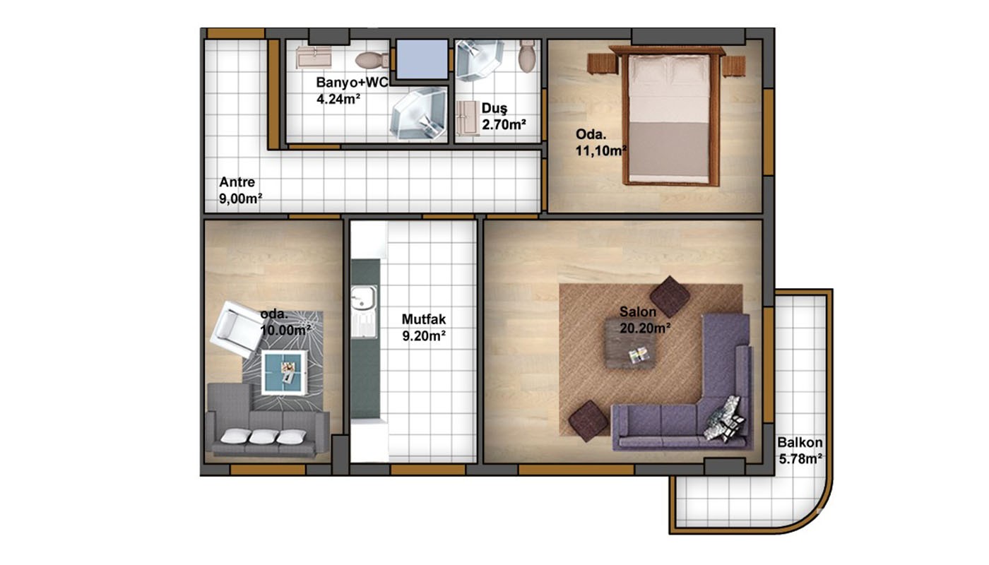 Modern Apartments Close to Metro Station in Istanbul Bağcılar - 37460