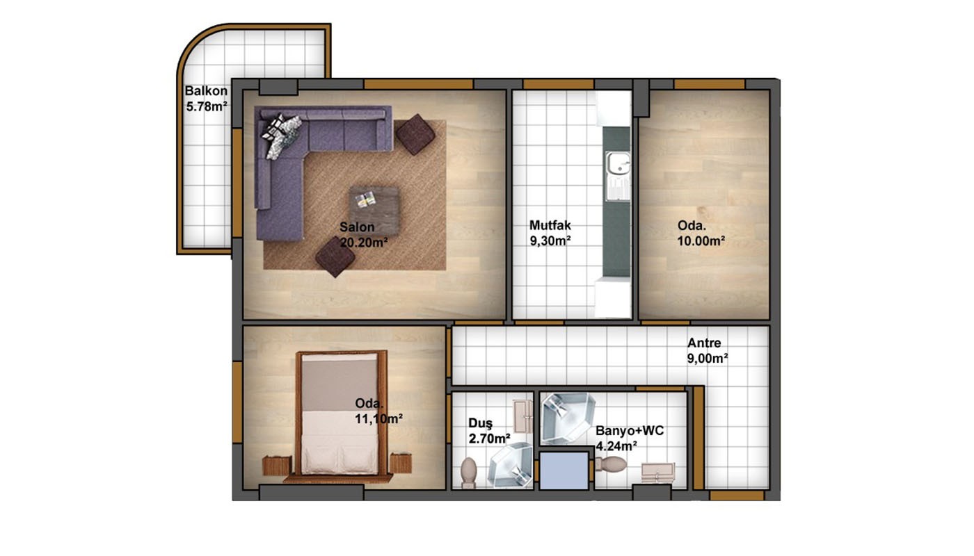 Modern Apartments Close to Metro Station in Istanbul Bağcılar - 37463
