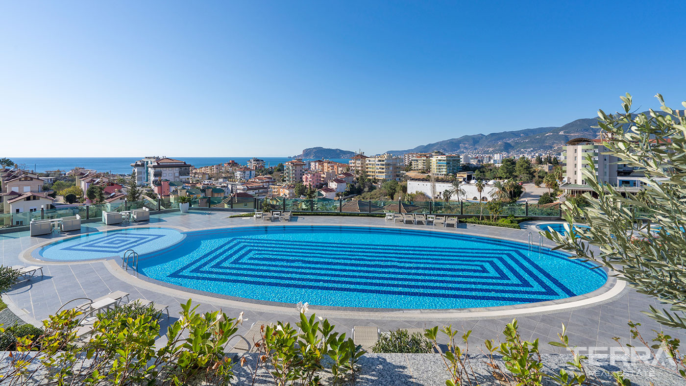 Cozy Residential Complex With Sea View Apartments in Alanya Kestel - 62132
