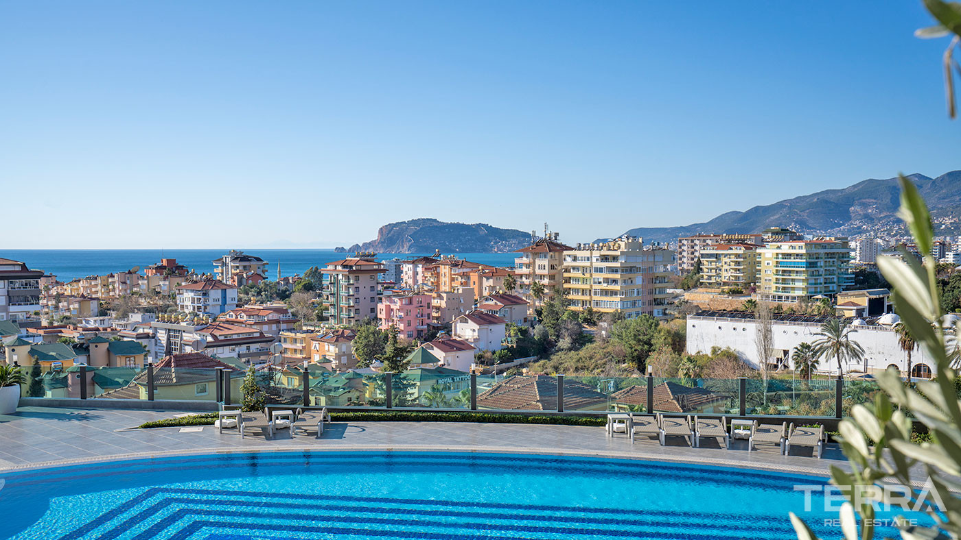 Cozy Residential Complex With Sea View Apartments in Alanya Kestel - 62133
