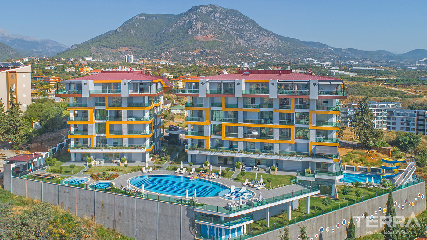 Cozy Residential Complex With Sea View Apartments in Alanya Kestel - 62143