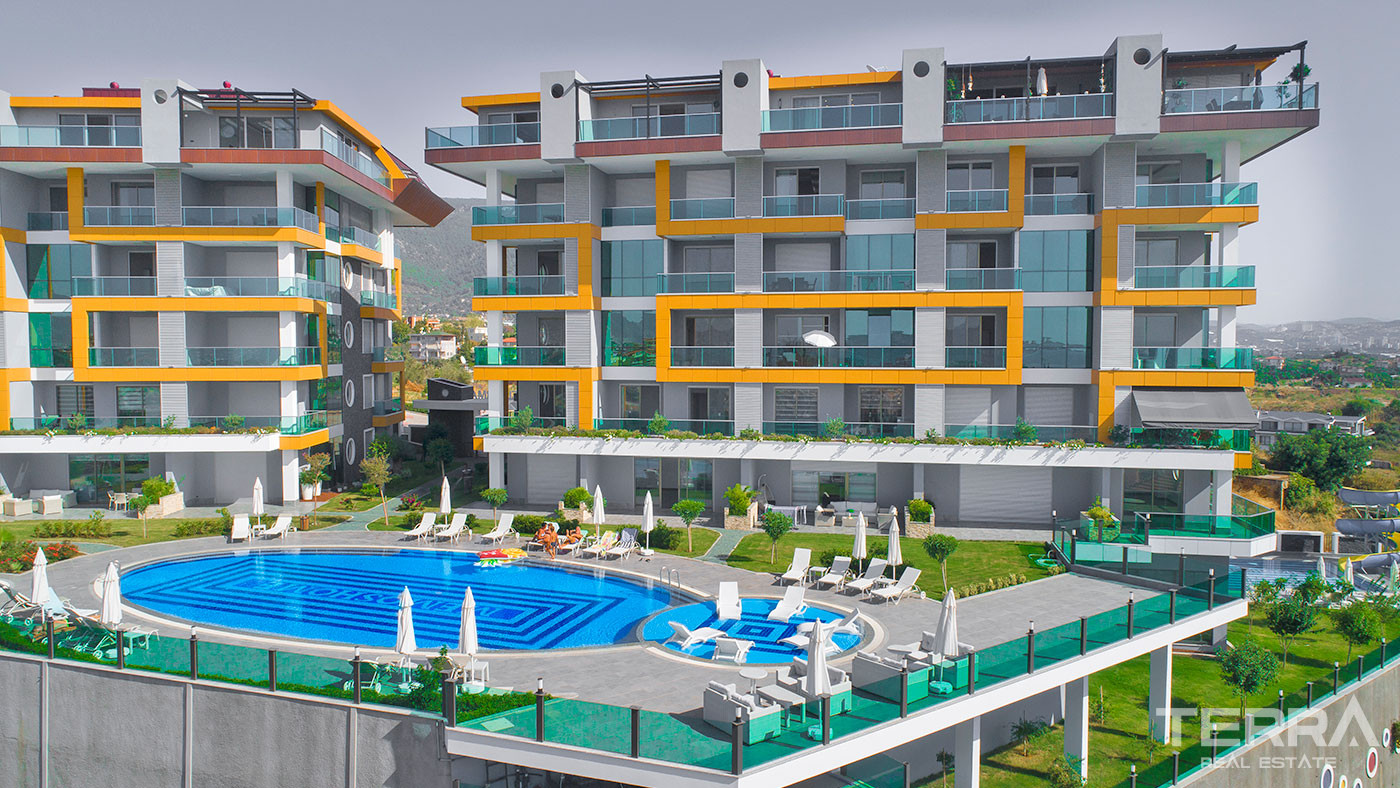 Cozy Residential Complex With Sea View Apartments in Alanya Kestel - 62144