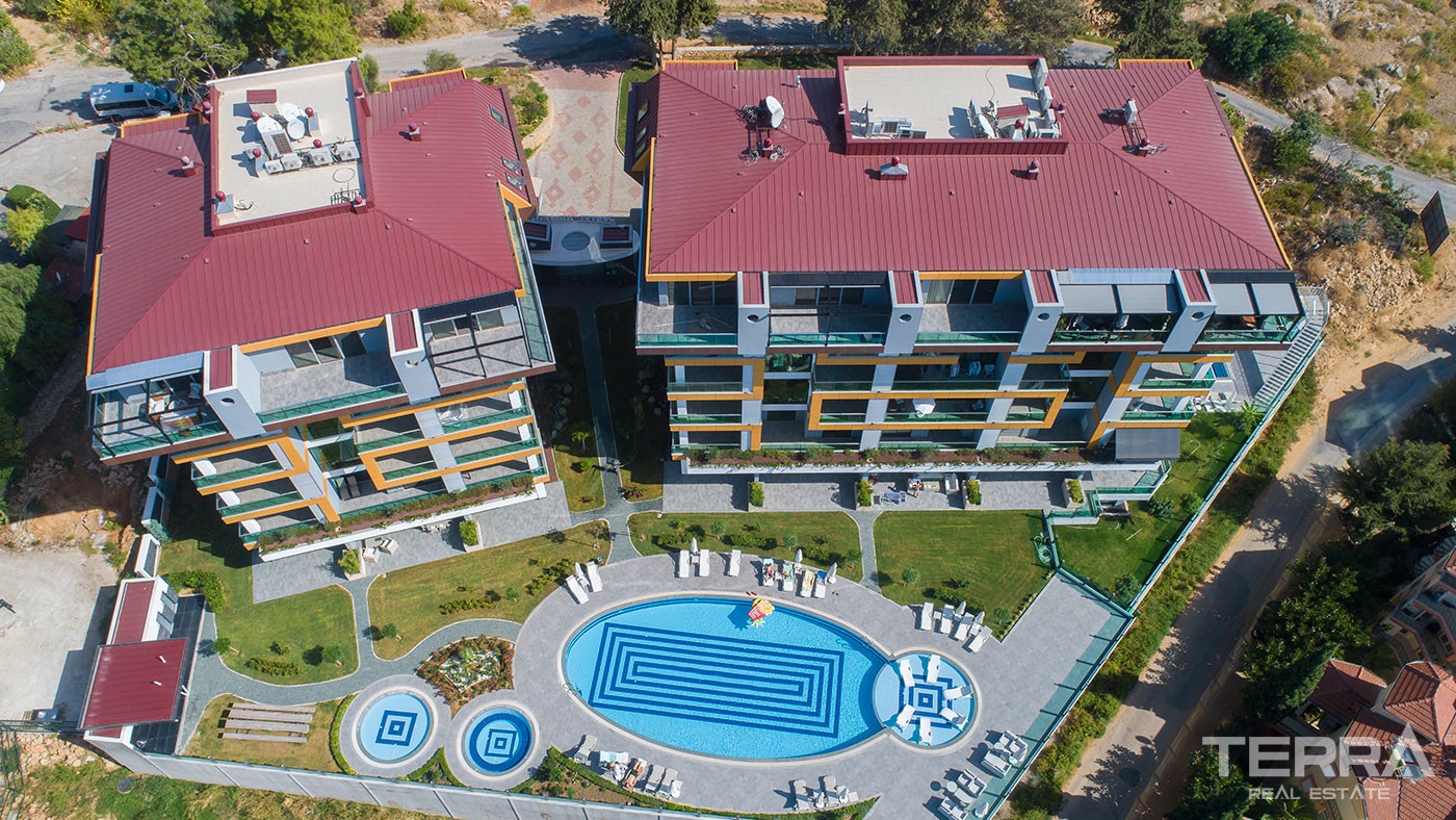 Cozy Residential Complex With Sea View Apartments in Alanya Kestel - 62145