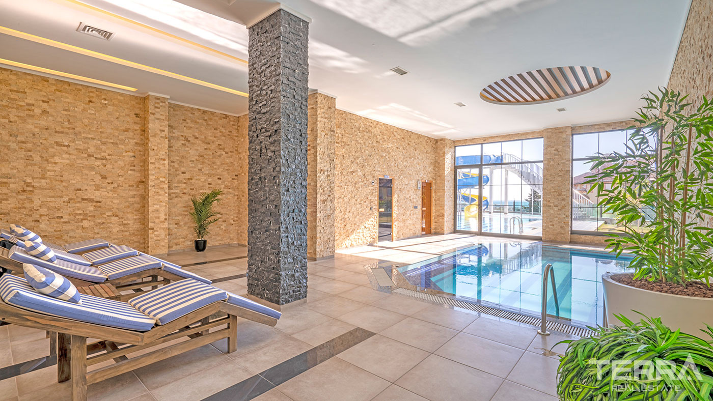 Cozy Residential Complex With Sea View Apartments in Alanya Kestel - 62147
