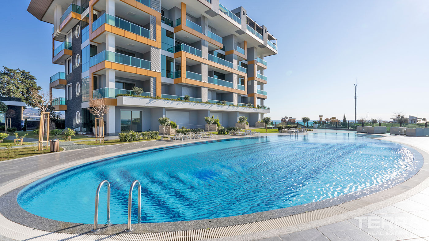 Cozy Residential Complex With Sea View Apartments in Alanya Kestel - 62148