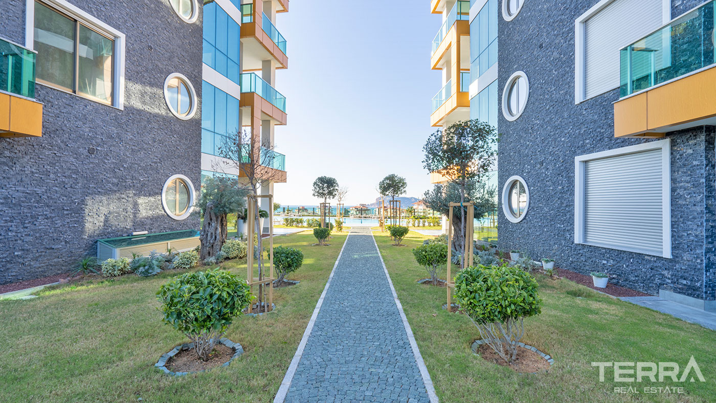 Cozy Residential Complex With Sea View Apartments in Alanya Kestel - 62149