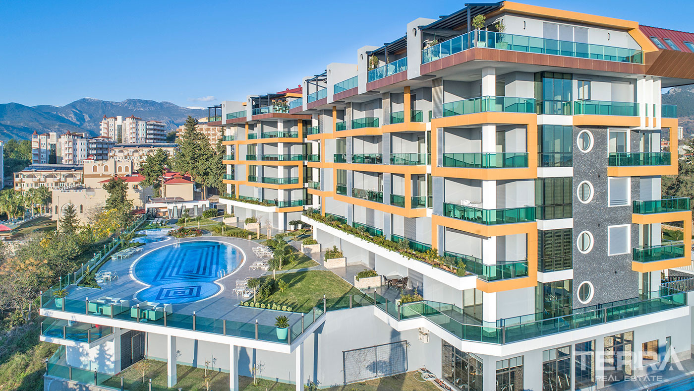 Cozy Residential Complex With Sea View Apartments in Alanya Kestel - 62152