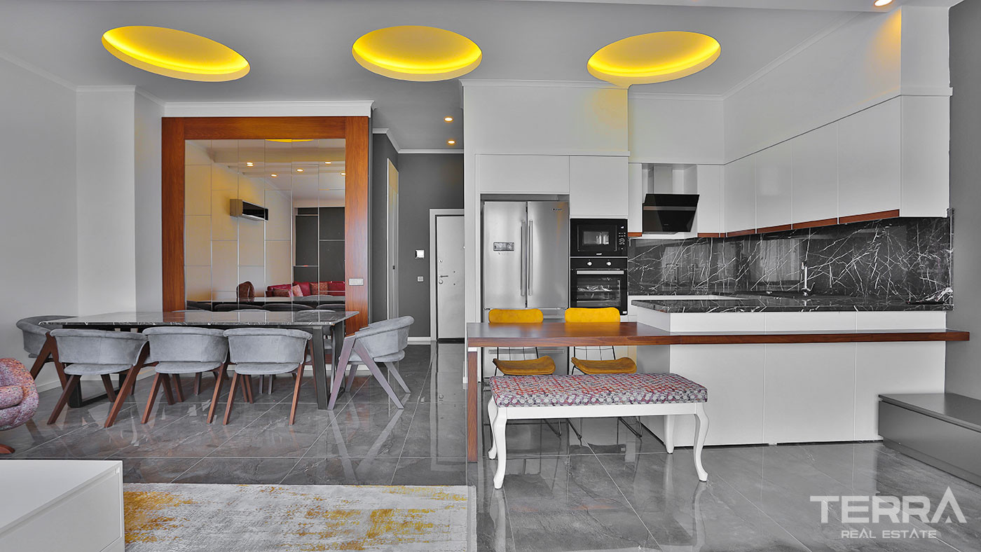 Cozy Residential Complex With Sea View Apartments in Alanya Kestel - 62156