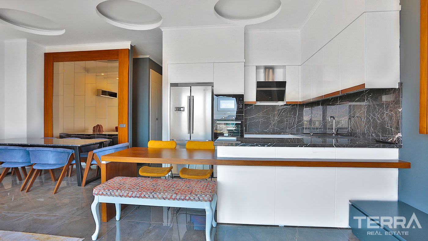 Cozy Residential Complex With Sea View Apartments in Alanya Kestel - 62160