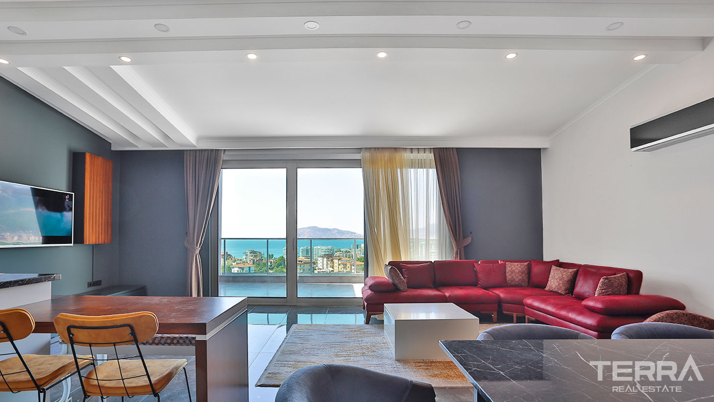 Cozy Residential Complex With Sea View Apartments in Alanya Kestel - 62161