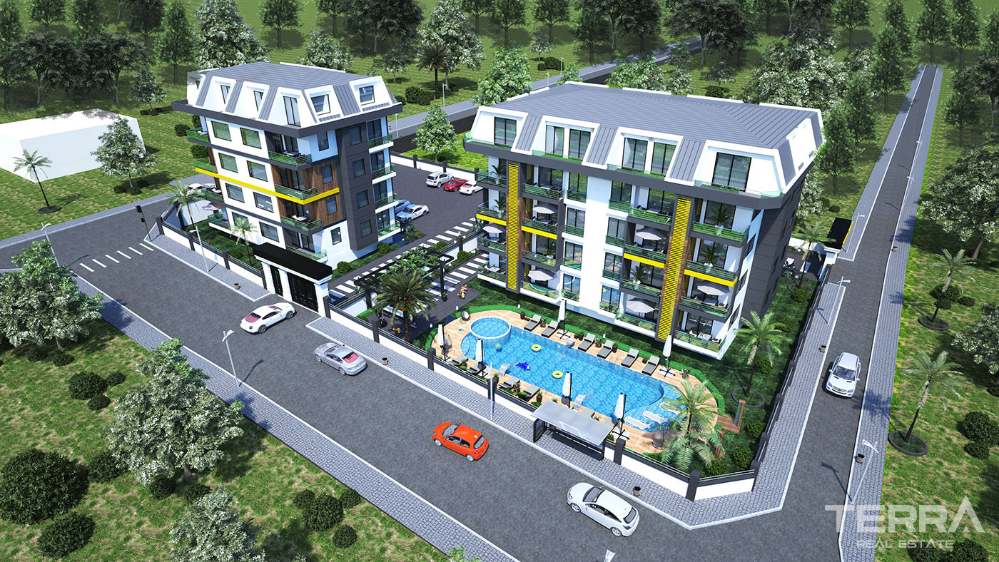 New Apartments Close to Beach in Popular Area of Kestel Alanya - 52669