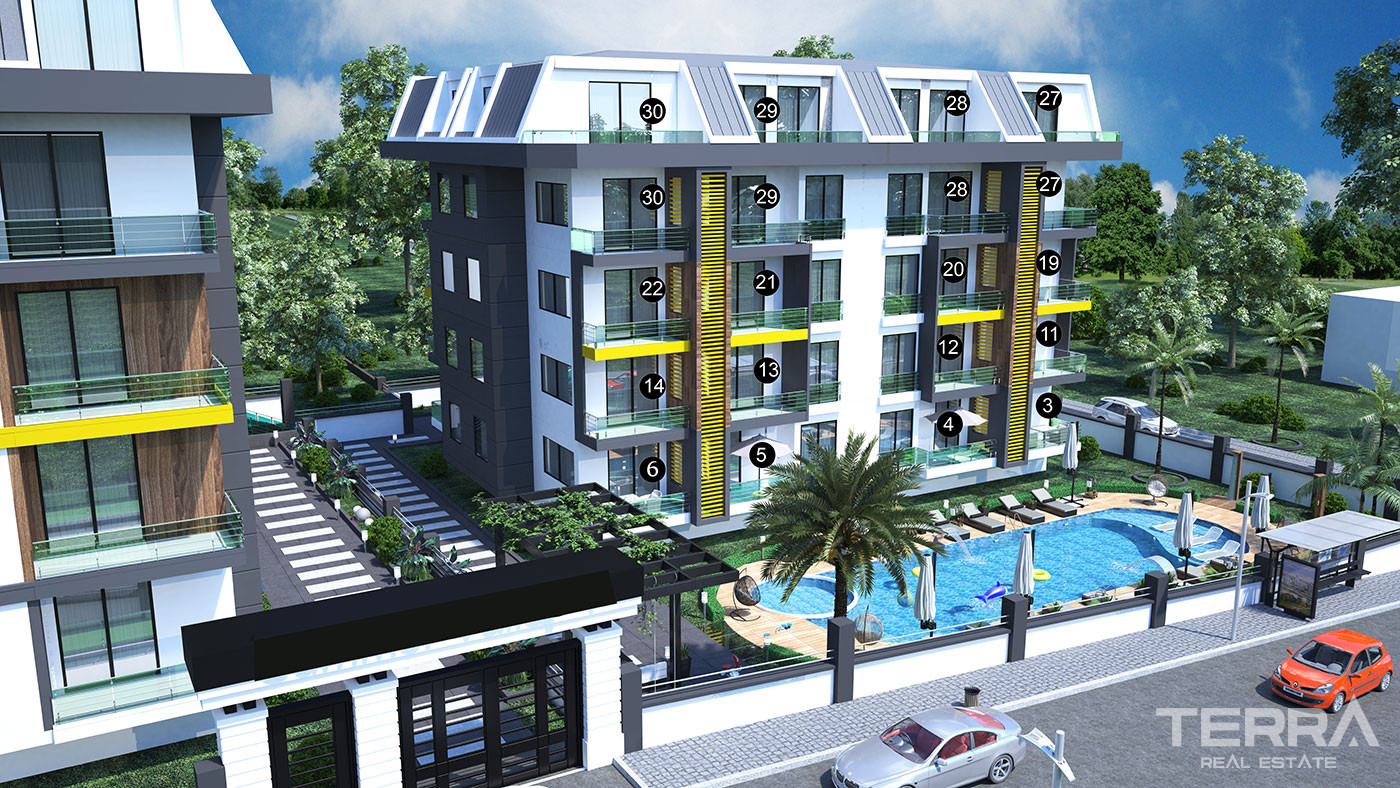 New Apartments Close to Beach in Popular Area of Kestel Alanya - 52672