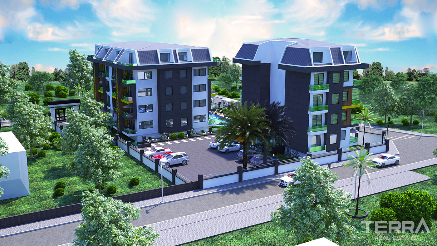 New Apartments Close to Beach in Popular Area of Kestel Alanya - 52673