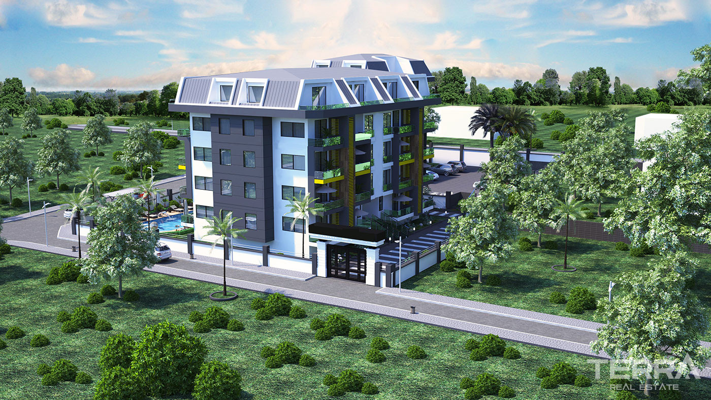 New Apartments Close to Beach in Popular Area of Kestel Alanya - 52674