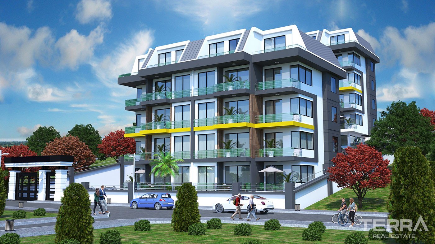 Modern Apartments With Various Social Facilities in Alanya Kestel