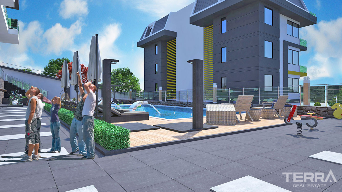 Modern Apartments With Various Social Facilities in Alanya Kestel - 52650