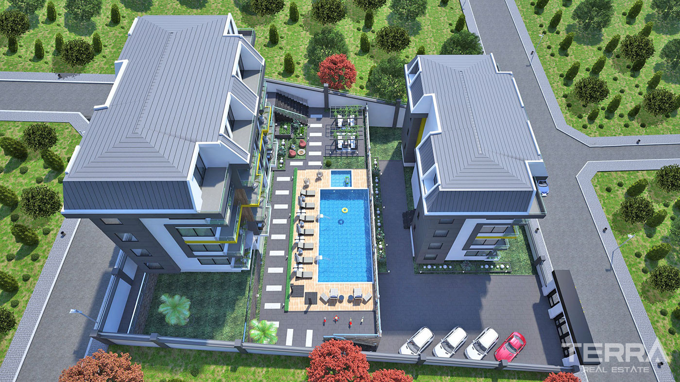 Modern Apartments With Various Social Facilities in Alanya Kestel - 52653