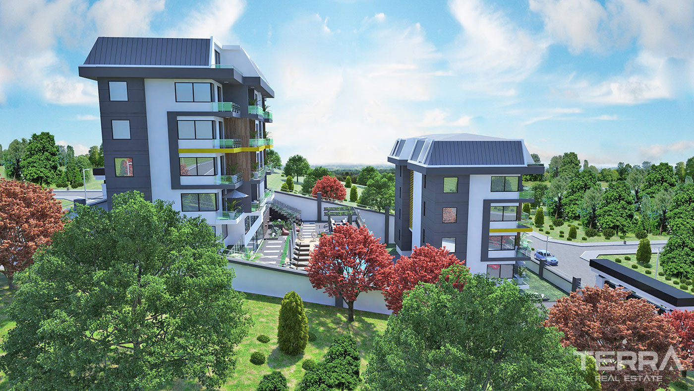 Modern Apartments With Various Social Facilities in Alanya Kestel - 52657