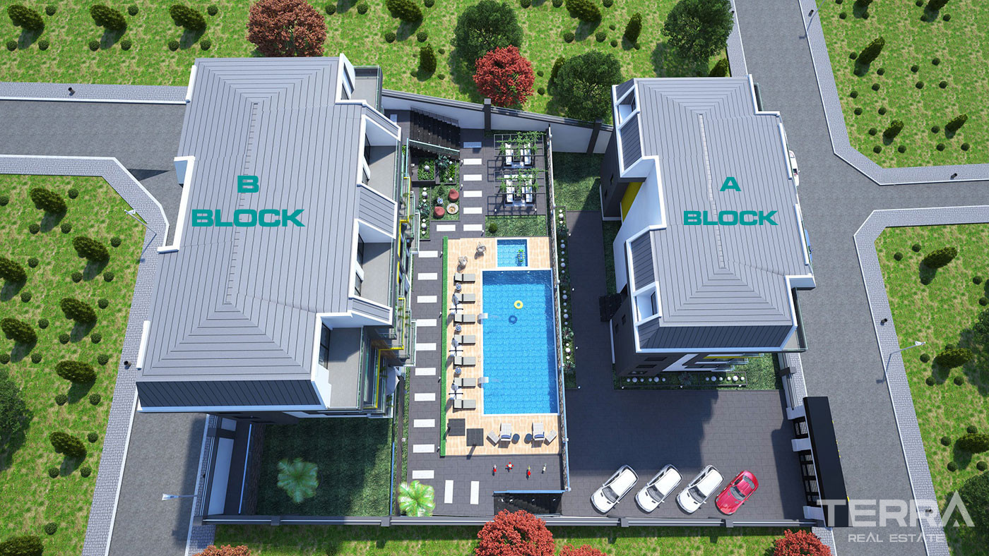 Modern Apartments With Various Social Facilities in Alanya Kestel - 52656
