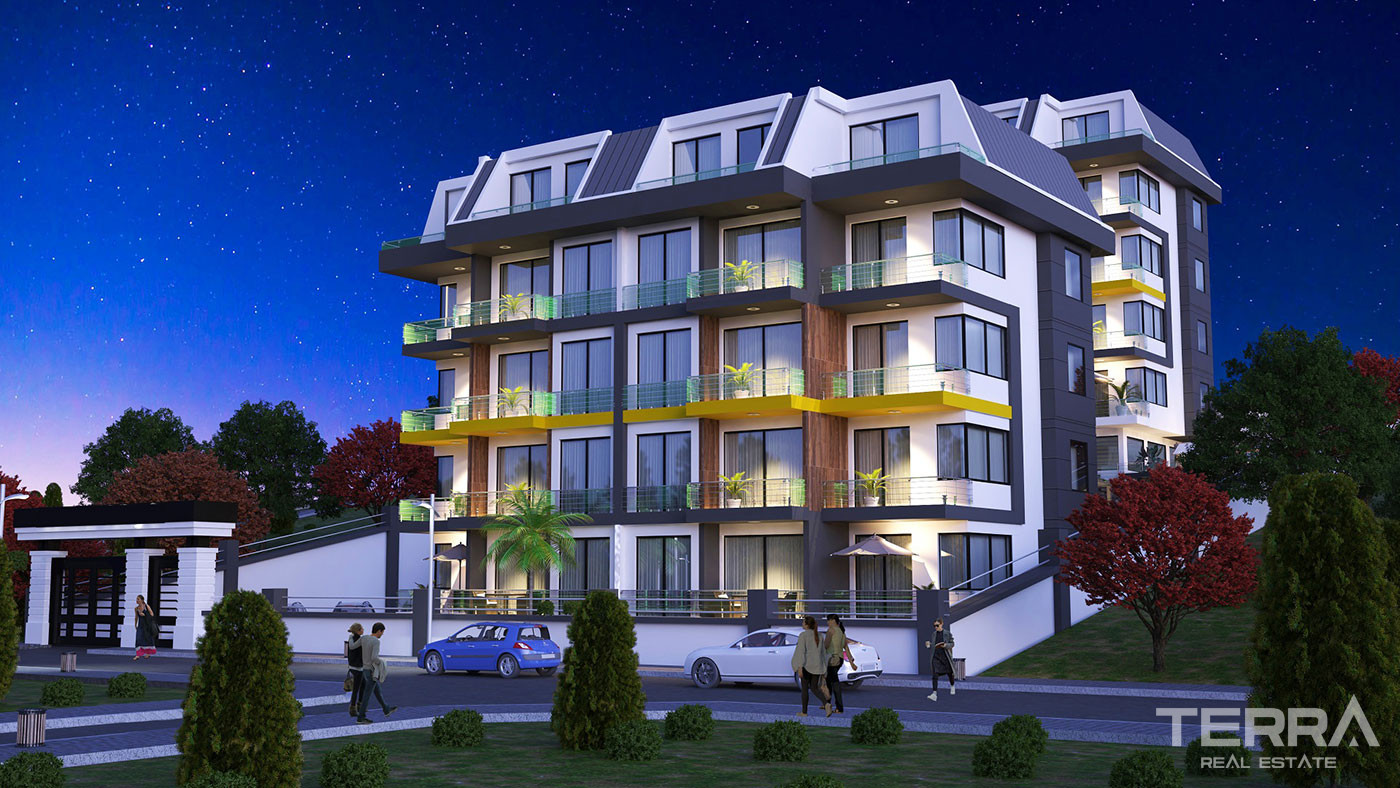 Modern Apartments With Various Social Facilities in Alanya Kestel - 52658