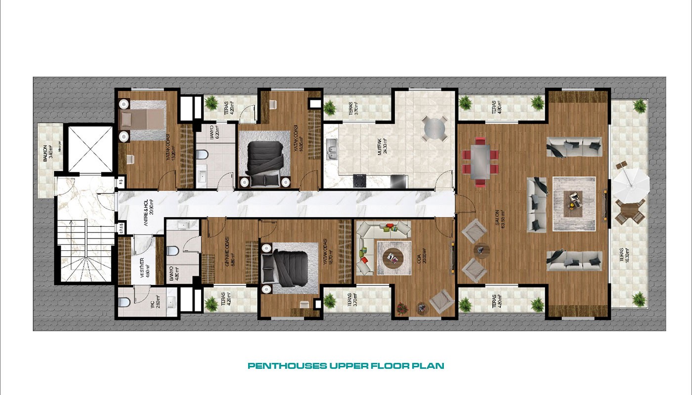 Appartements d'Exception à Vendre Dans le Centre Ville d'Alanya - 37863