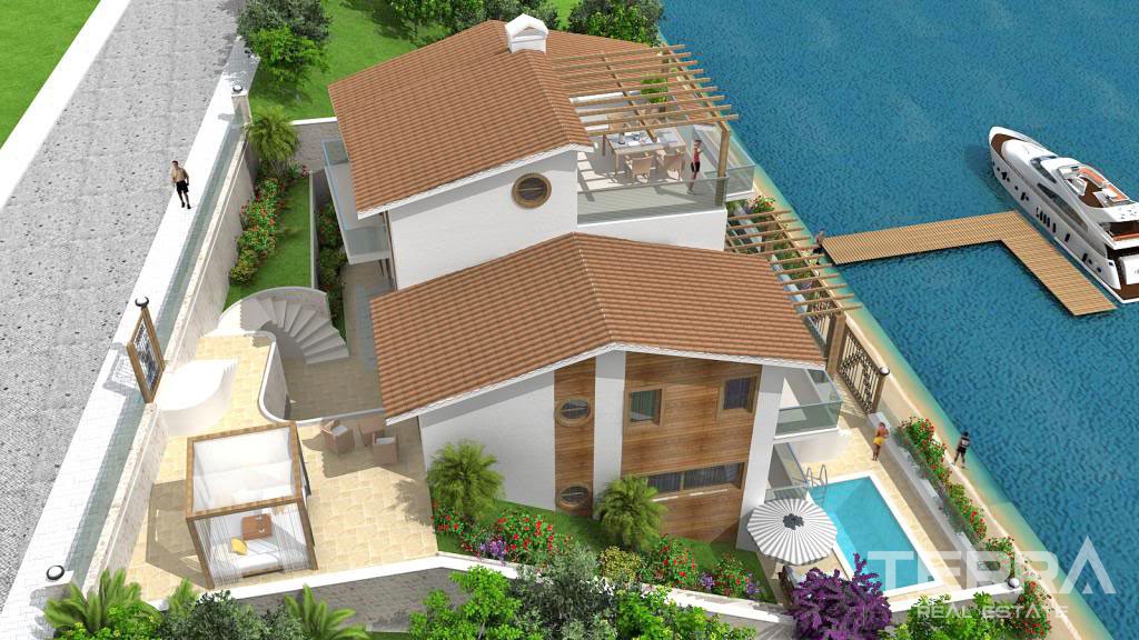 Off Plan Villa For Sale With Private Marina in  Fethiye - 37780
