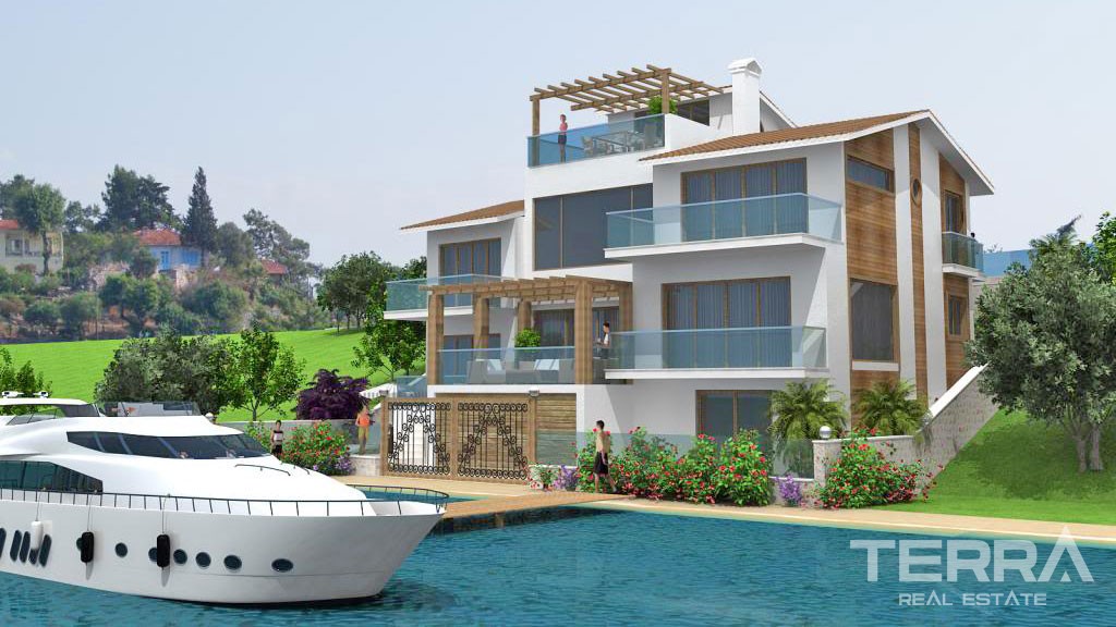 Off Plan Villa For Sale With Private Marina in  Fethiye