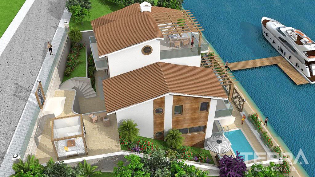Off Plan Villa For Sale With Private Marina in  Fethiye - 37802