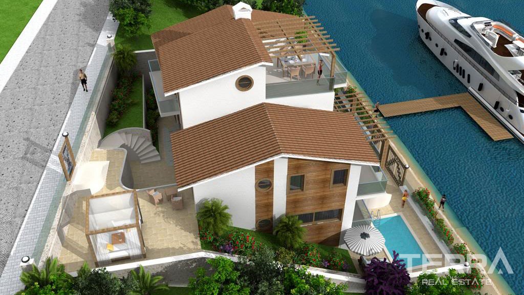 Off Plan Villa For Sale With Private Marina in  Fethiye - 37806
