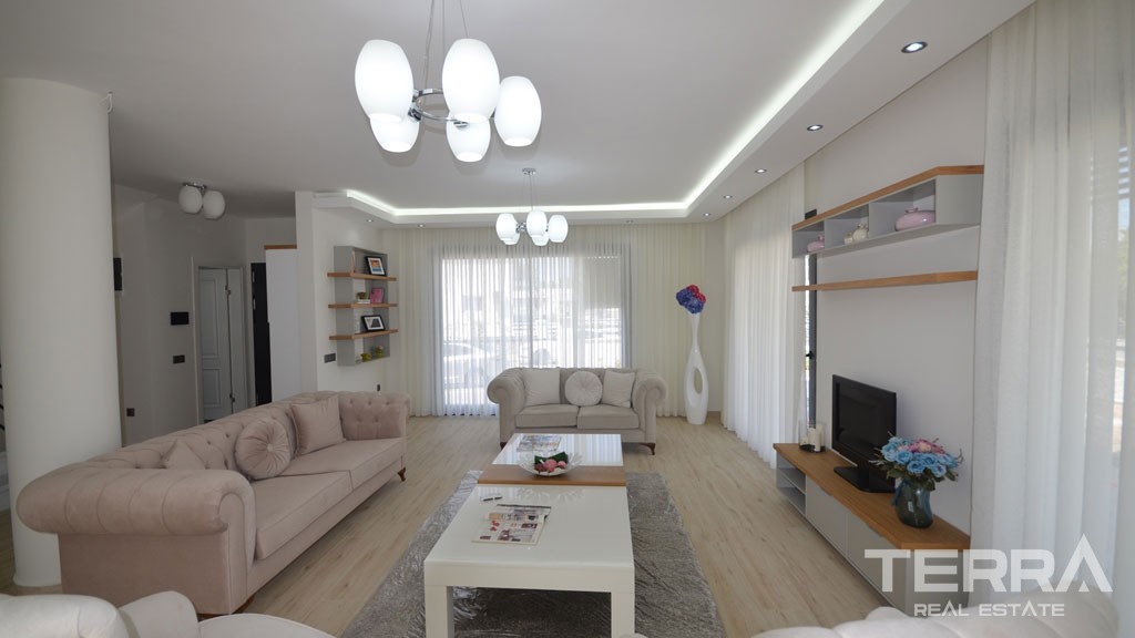 Completed Triplex Villa Only 500 m to Beach Promenade in Fethiye - 37813