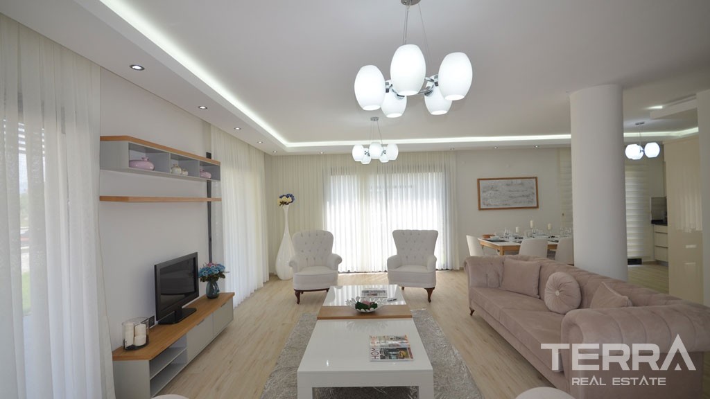 Completed Triplex Villa Only 500 m to Beach Promenade in Fethiye - 37814