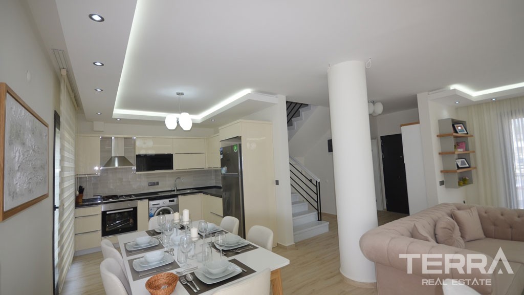 Completed Triplex Villa Only 500 m to Beach Promenade in Fethiye - 37817