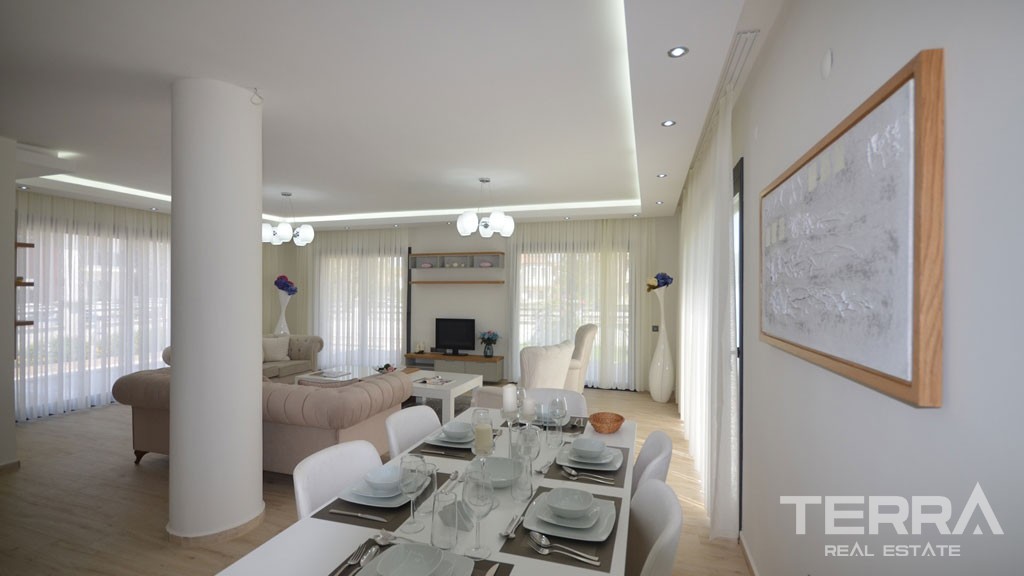 Completed Triplex Villa Only 500 m to Beach Promenade in Fethiye - 37822