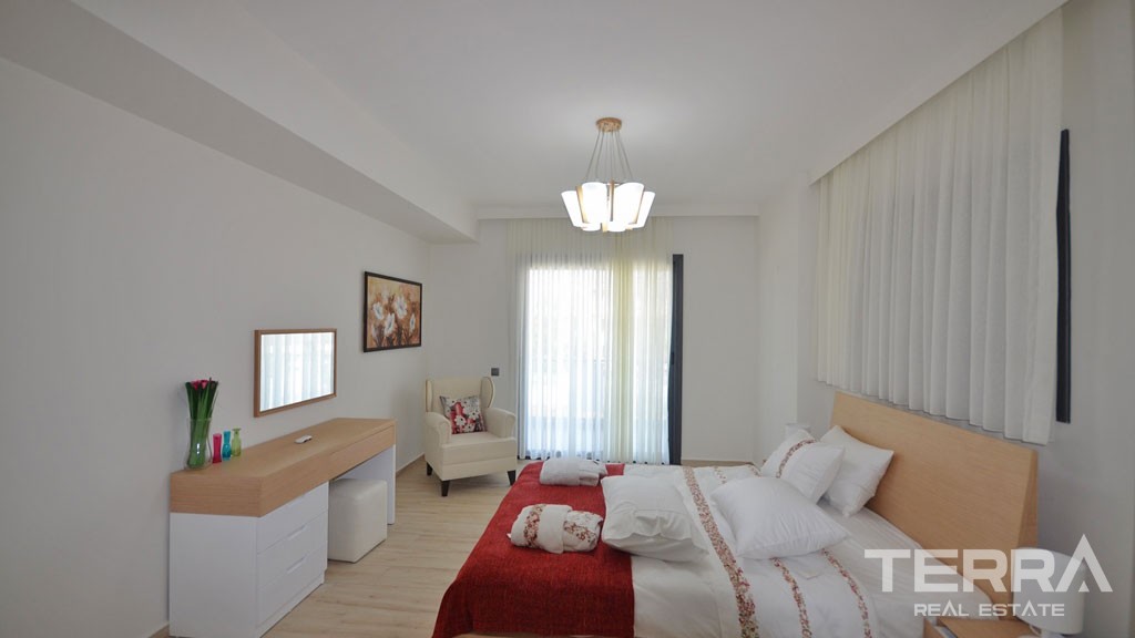 Completed Triplex Villa Only 500 m to Beach Promenade in Fethiye - 37829