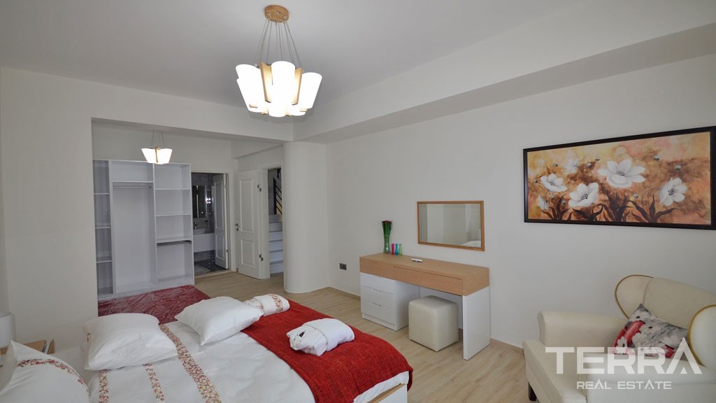 Completed Triplex Villa Only 500 m to Beach Promenade in Fethiye - 37831