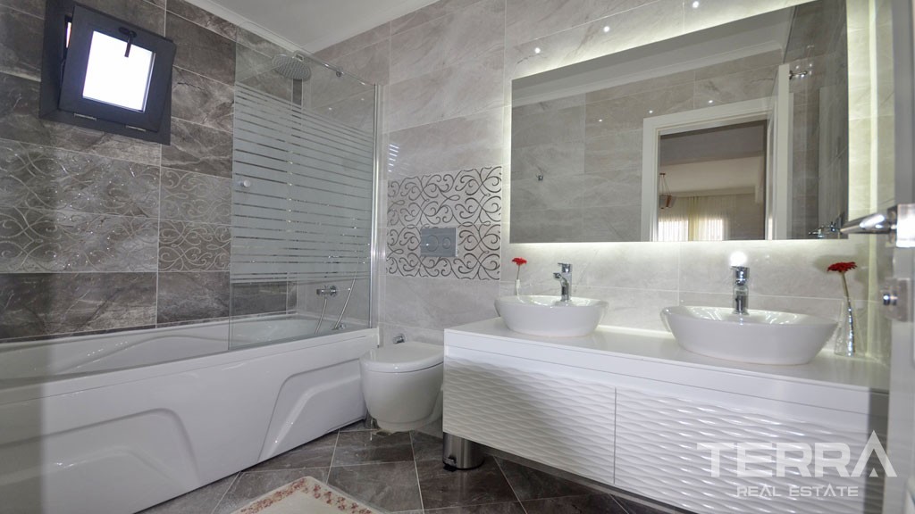 Completed Triplex Villa Only 500 m to Beach Promenade in Fethiye - 37832