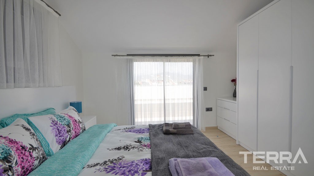Completed Triplex Villa Only 500 m to Beach Promenade in Fethiye - 37836