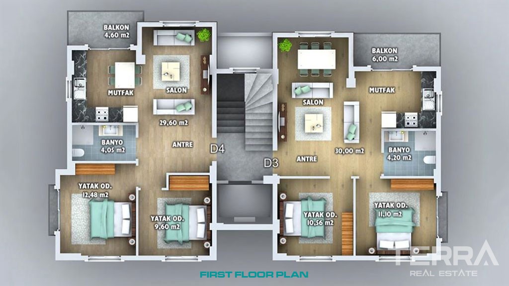 Bargain Spacious Apartments for Sale in Taşyaka Fethiye - 37846