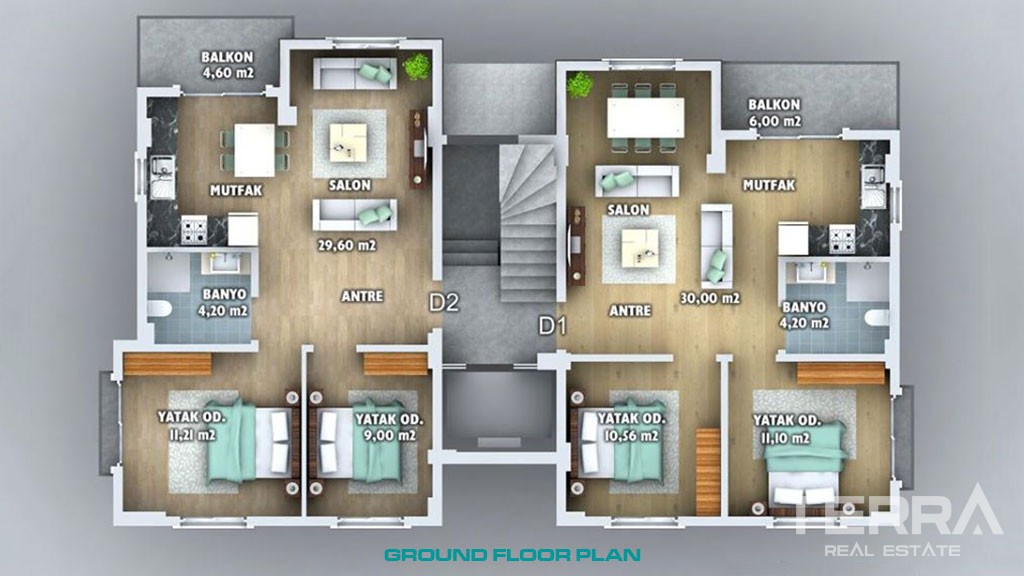 Bargain Spacious Apartments for Sale in Taşyaka Fethiye - 37847