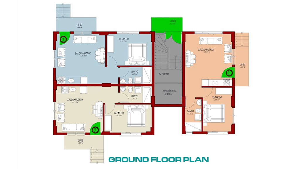 Taşyaka Affordable One Bedroom Apartments Close to Daily Amenities - 37854
