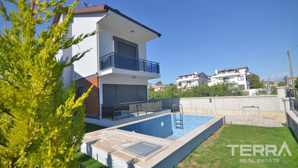 Contemporary Style Detached House in Fethiye Town With Mountain Views