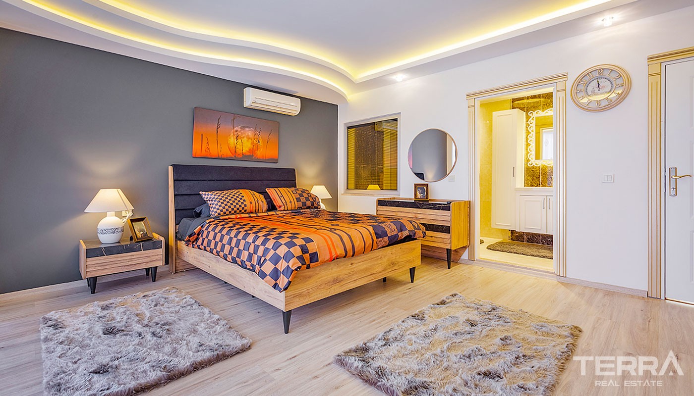 Sea View House With Private Sauna and Luxury Furniture in Kargıcak - 38143